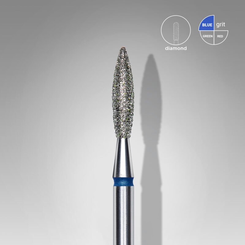 STALEKS PRO Deimantinis antgalis liepsnelė mėlyno žymėjimo 2,3mm [FA10B023/10]