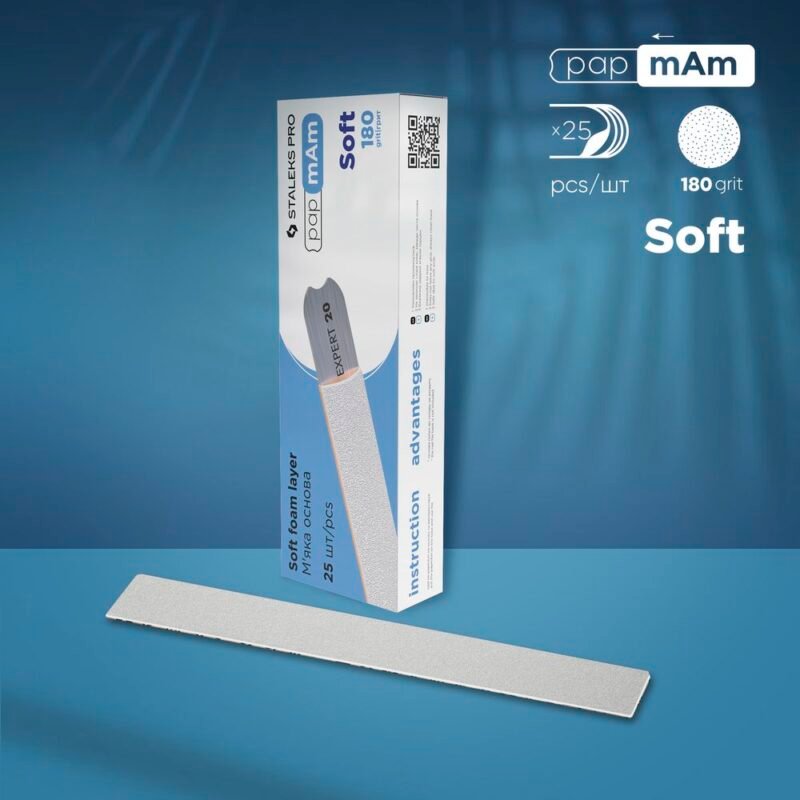 STALEKS PRO PapMam maunamos dildės EXPERT 20 SOFT 180gr, 25vnt [DFCE-20-180/25w]