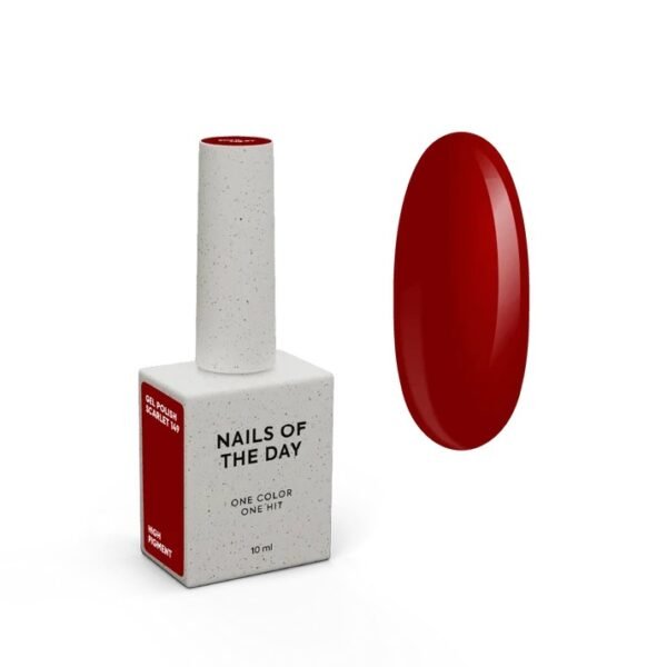 NAILSOFTHEDAY Let's special Red Scarlet-149 FREE TPO 10ml.