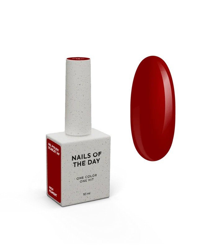 NAILSOFTHEDAY Let's special Red Scarlet-149 FREE TPO 10ml.