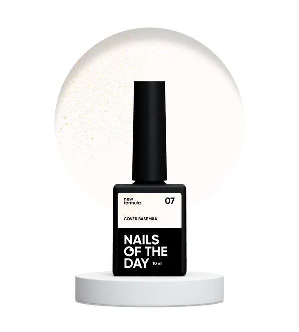 NAILSOFTHEDAY Cover base milk shimmer 07 - NEW Formula 10ml.