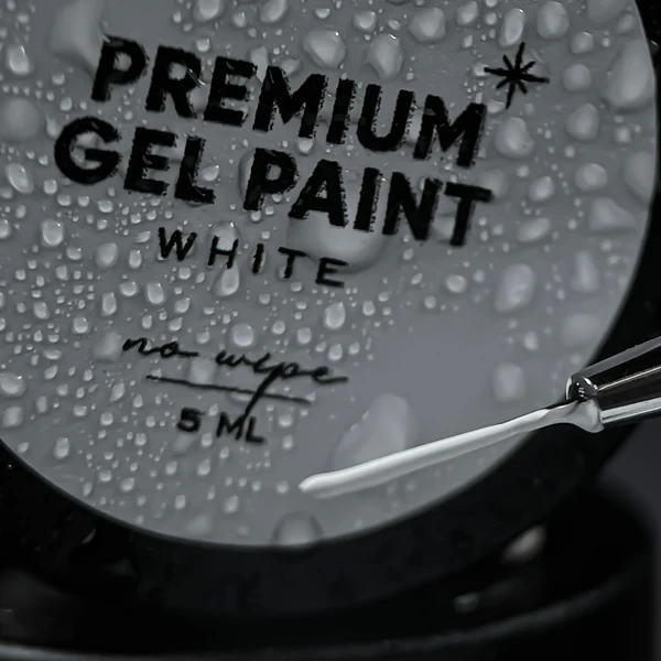 NAILSOFTHEDAY Premium gel paint White no wipe 5ml.