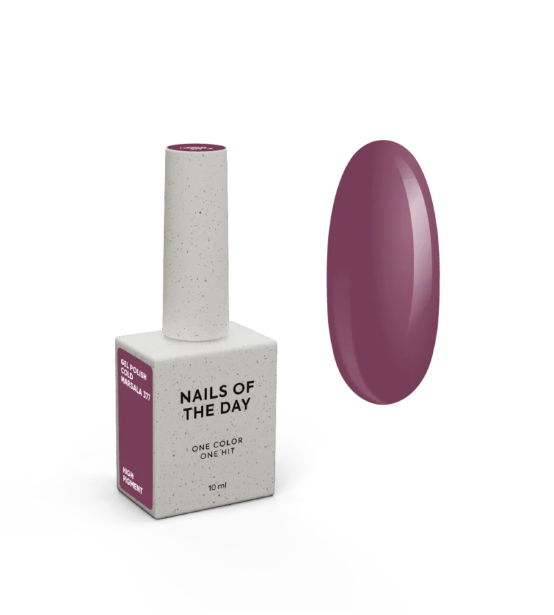 NAILSOFTHEDAY Let's special Cold Marsala-377 FREE TPO 10ml.