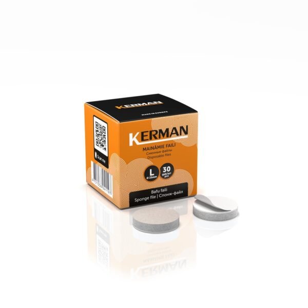 KERMAN Poliravimo kempinėlės podo diskui L 25mm., 30vnt. [PDB-L]