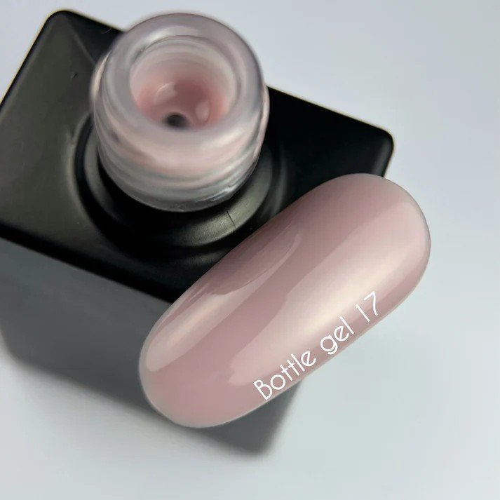 NAILSOFTHEDAY Bottle Gel 17 – itin atsparus savaime išsilyginantis gelis, 10 ml.