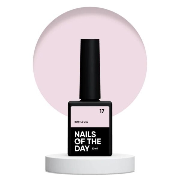 NAILSOFTHEDAY Bottle Gel 17 – itin atsparus savaime išsilyginantis gelis, 10 ml.