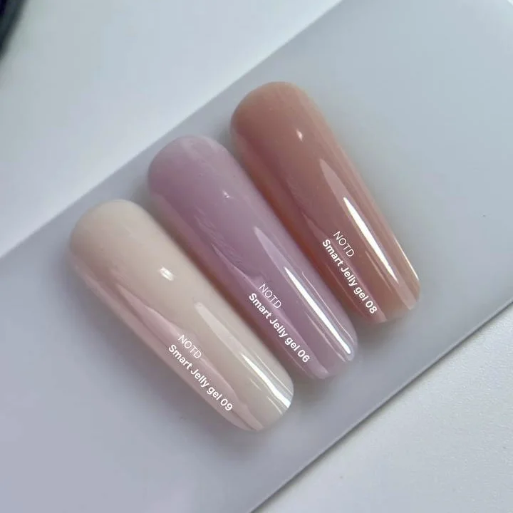 NAILSOFTHEDAY Smart Jelly gel 09 — pieniškos smėlinės spalvos nagų formavimo gelis, 15 g