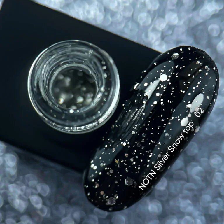 NAILSOFTHEDAY Silver Snow Top 02 -10 ml.