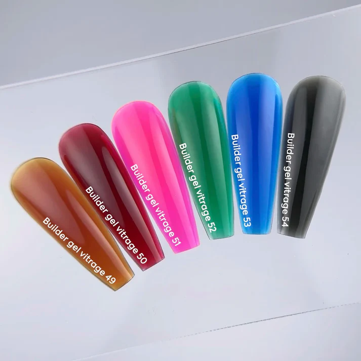img_1860_jpg_c5d64621-0455-4f4b-b47d-03c01e89d7fd NAILSOFTHEDAY statybinis gelis 50 Vitrage — raudonas vitražo efekto statybinis gelis nagų priauginimui, 15 ml