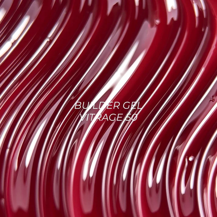 img_2115_jpg NAILSOFTHEDAY statybinis gelis 50 Vitrage — raudonas vitražo efekto statybinis gelis nagų priauginimui, 15 ml