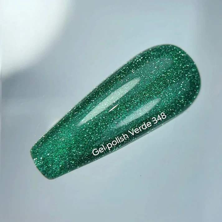 NAILSOFTHEDAY Cocktails gel polish „Verde“ — žalias, atspindintis gelinis lakas, 10 ml