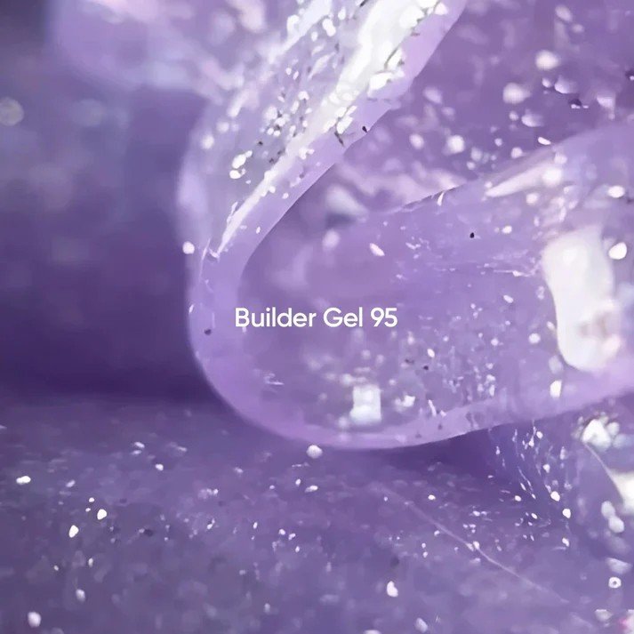 NAILSOFTHEDAY Sparkle builder gel 95 — alyvinis, atspindintis statybinis gelis, 15 ml