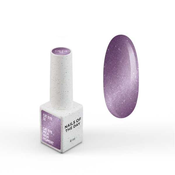 notd_cat-eye_product-card-3 NAILSOFTHEDAY Gelinis lakas „Cat Eye 03“ — violetinis katės akių gelinis lakas su smulkiais blizgučiais ir šviesą atspindinčiu efektu, persidengiančiu vienu sluoksniu, 6 ml