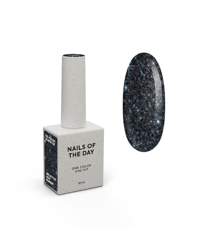 NAILSOFTHEDAY Cocktails gel polish Eclipse — juodai mėlynas atspindintis gelinis lakas, 10 ml