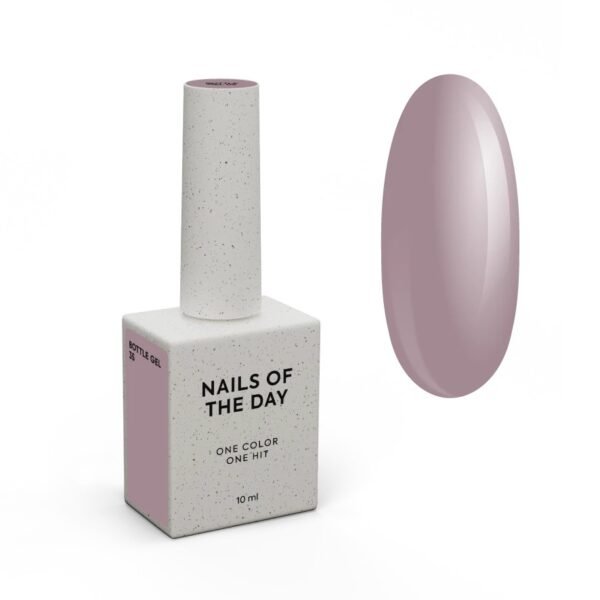 notd_bottle-gel_product-card-35 NAILSOFTHEDAY Bottle gel 35 – itin stiprus buteliuko gelis dulkėtos violetinės spalvos, 10 ml.