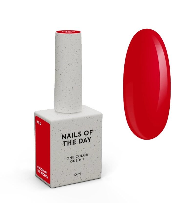 anotd_wild_product-card NAILSOFTHEDAY Let's special Wild – nesutramdytas raudonas atspalvis, visiškai padengiantis vienu sluoksniu, 10 ml.