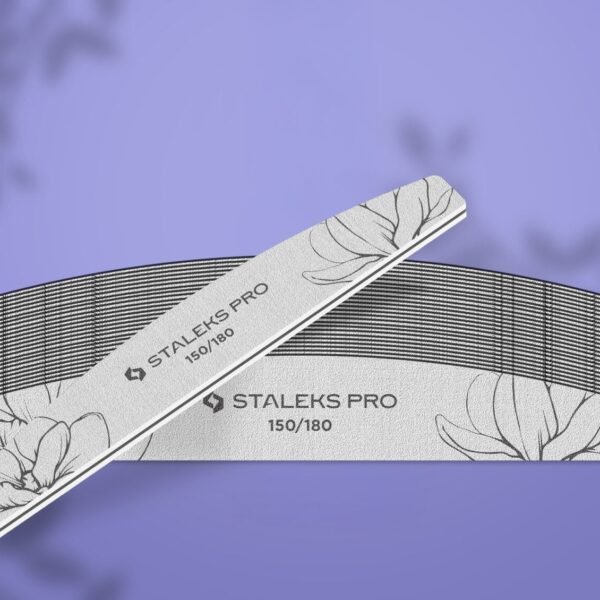 STALEKS EXPERT Mineralinė nagų dildė pusmėnulio formos, NFE-40-150/180 grit (25 vnt.)