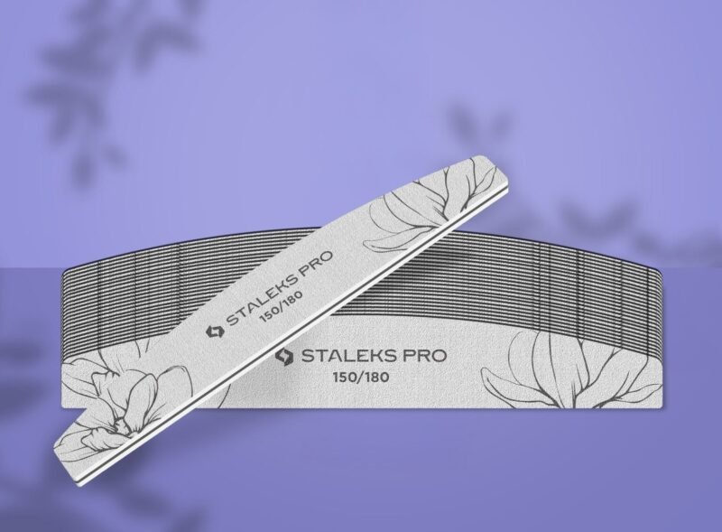 STALEKS EXPERT Mineralinė nagų dildė pusmėnulio formos, NFE-40-150/180 grit (25 vnt.)