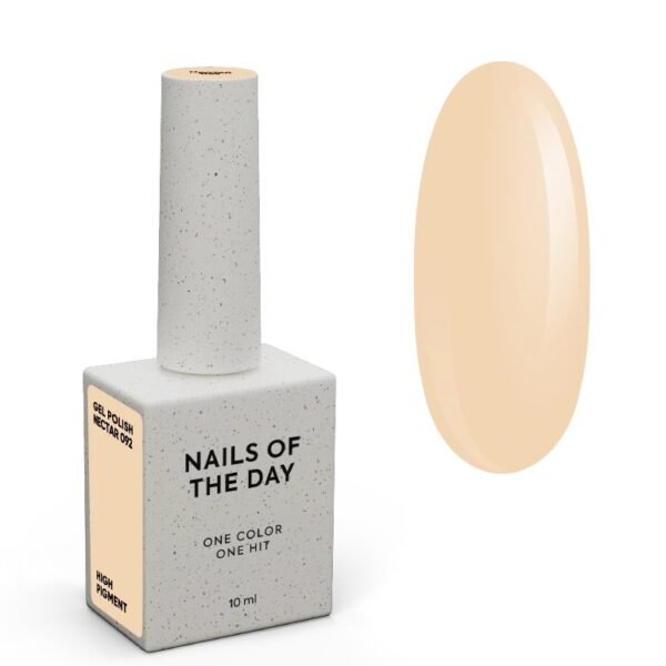 notd_nectar-092-gel-polish_product-card NAILSOFTHEDAY Gel Polish New Spring „Nectar“ — pastelinių persikų spalvos gelinis lakas, visiškai padengiantis vienu sluoksniu, 10 ml.