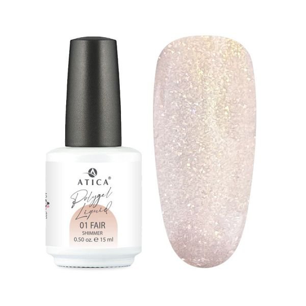Atica Polygel Liquid Fair Shimmer 01, 15ml