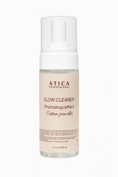 ATICA Glow Cleaner Cotton Powder Photoshop effect 150ml.