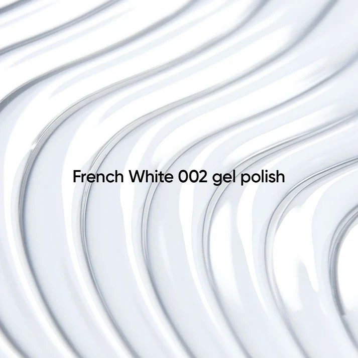 NAILSOFTHEDAY gelinis lakas „French White 002“ — šaltas itin baltas gelinis lakas, dengiantis vienu sluoksniu, 10 ml