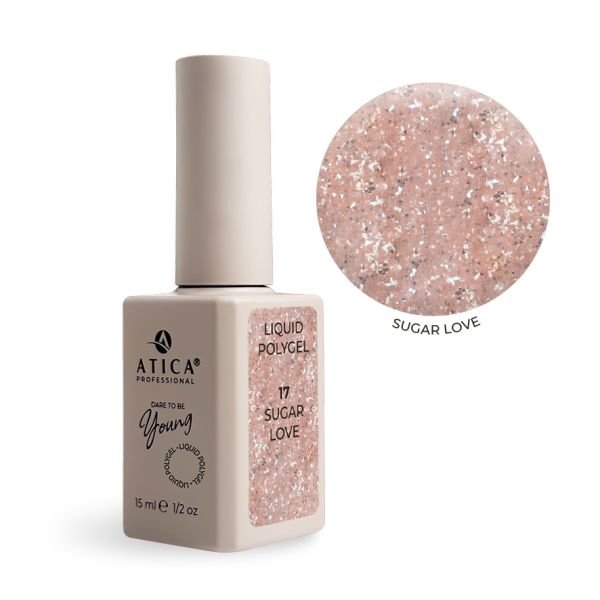 Atica Polygel Liquid Sugar Love 17, 15ml