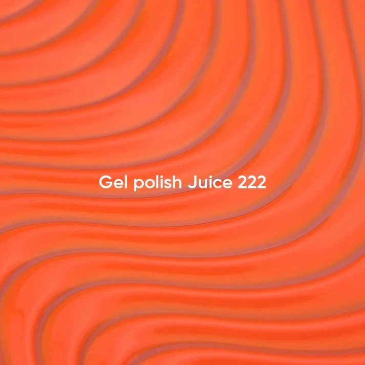 NAILSOFTHEDAY New Summer Let‘s special „Juice 222“ — ryškiai oranžinis gelinis lakas, dengiantis vienu sluoksniu, 10 ml