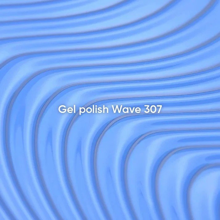 NAILSOFTHEDAY New Summer Let‘s special Wave 307 — mėlynas gelinis lakas, dengiantis vienu sluoksniu, 10 ml