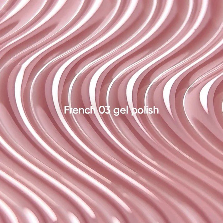 NAILSOFTHEDAY gelinis lakas „French 03“ — kūno spalvos gelinis lakas su sumažintu pigmentacijos lygiu, 10 ml