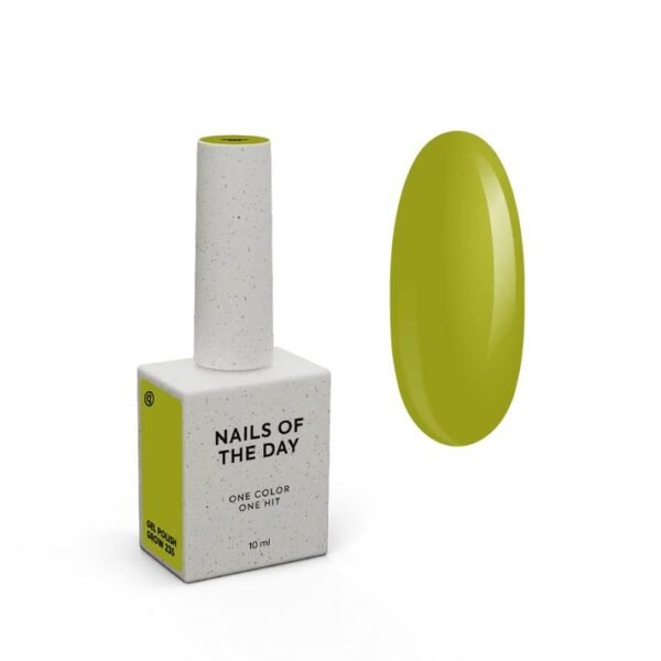 IMG-7704 NAILSOFTHEDAY Gel polish „Bloom drop Grow 235“- žalias atspalvis, visiškai padengiantis vienu sluoksniu, 10 ml.