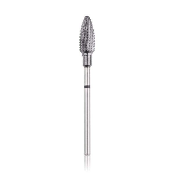 Kietmetalio Volframo karbido antgalis  („kukurūzas“), juoda, L – 14,0 mm, Ø 6,0 mm