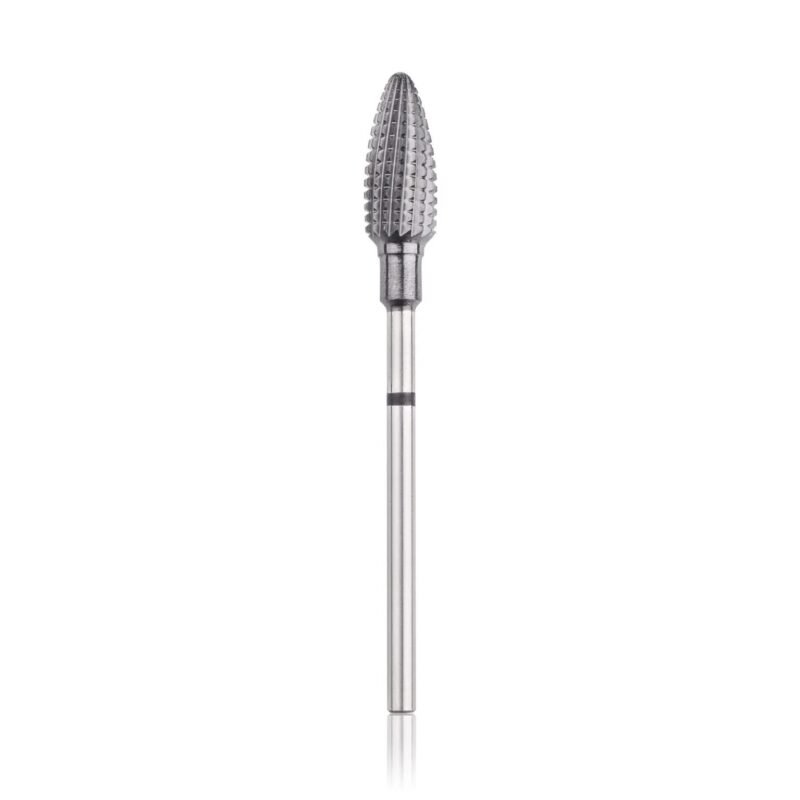 Kietmetalio Volframo karbido antgalis  („kukurūzas“), juoda, L – 14,0 mm, Ø 6,0 mm