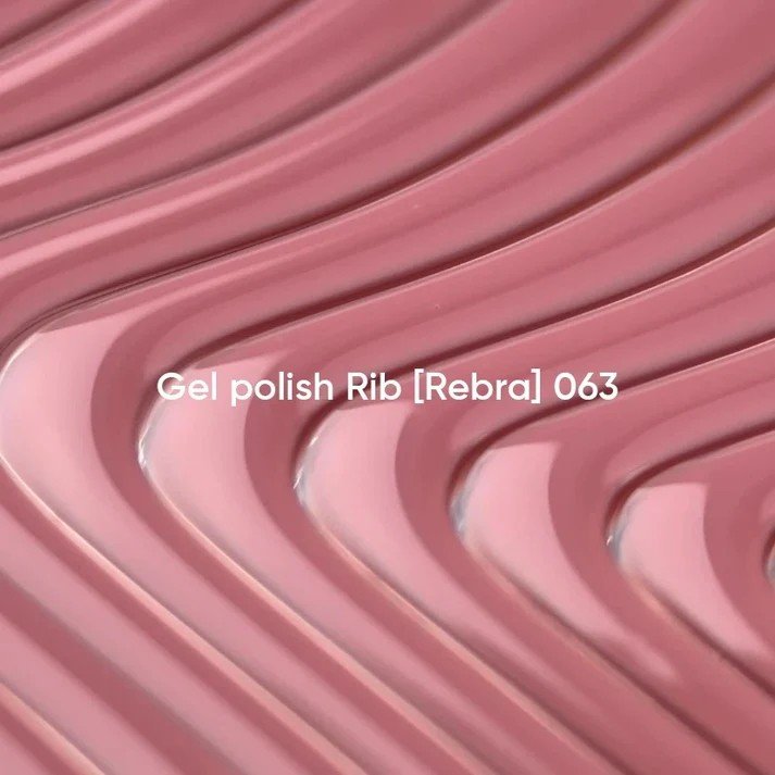 NAILSOFTHEDAY Borsch collection gel polish „ Rib“ 063 – Rožinis kūno spalvos gelinis lakas dengiantis vienu sluoksniu, 10 ml